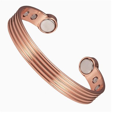 Copper Magnetic Bracelet Energy Balance Cuff Adjustable Bangle Gift for Men Wome