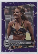2025 Topps Chrome WWE Purple Refractor Fallon Henley #86 19kz