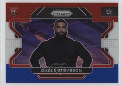 2022 Panini Prizm WWE Red White & Blue Prizm Gable Steveson #23