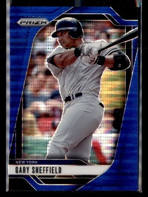 2025 Panini Prizm #128 Gary Sheffield Blue Pulsar Prizms #/75
