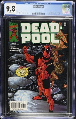 DEADPOOL #43 CGC 9.8 WP NM/M Absorbing Man & Constrictor MARVEL 2000   