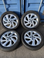 X4 TOYOTA AYGO X 17" SILVER ALLOY WHEELS & TYRES 175/65R17