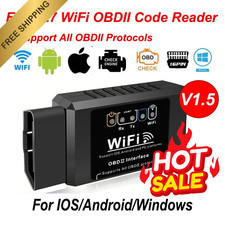 Elm327 V1.5 Wifi Obd2 Car Scanner Diagnostic Tool For Android Ios Pc Ce Fcc