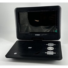 Portable DVD Player Sylvania SDVD1032 10.1" Black NO POWER SUPPLY Works 