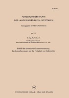 Kurt Alberti | Einfluß Der Chemischen Zusammensetzung Des Anmachewassers Auf...