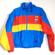 Vintage 90's Large Jeff Gordon 24 Dupont Automotive Coat NASCAR Racing Jacket