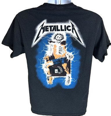 Metallica Kill Em All T Shirt 2020 Double Sided Electric Chair Black Medium