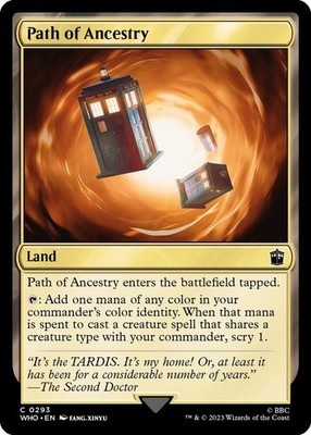 NM Path of Ancestry, MTG, Doctor Who, Magic the Gathering, 293