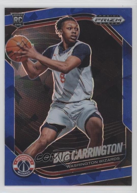2024-25 Panini Prizm Black Blue Ice Prizm 43/125 Bub Carrington #92 1j8b