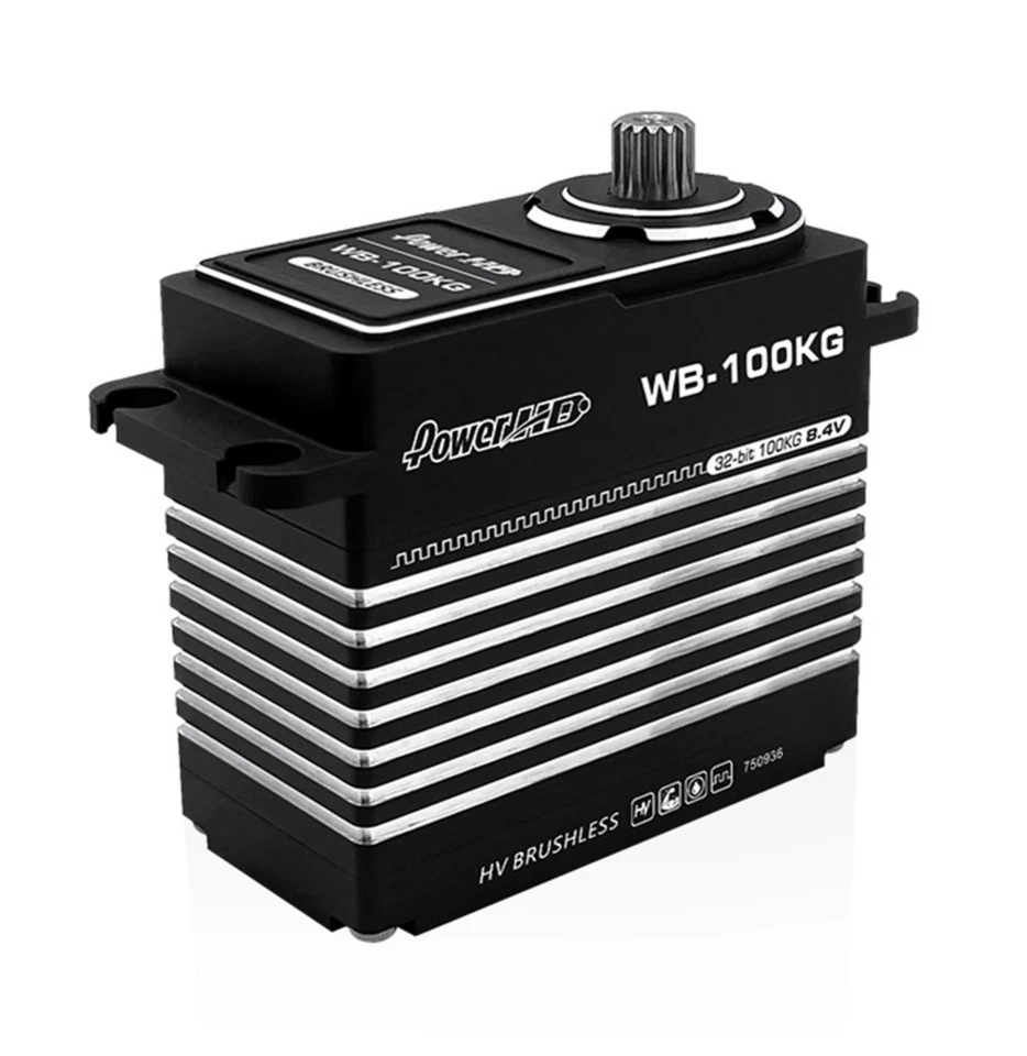 1/5 großes SERVO METALL Getriebe Brushless Digital SERVO hohes Drehmoment 100KG #WB-100KG