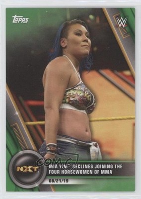 2020 Topps WWE Women's Division NXT Green 19/75 Mia Yim #71 00gy