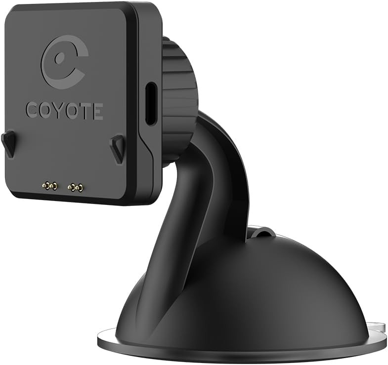 Support aimanté Coyote à ventouse avec chargeur induction Max pour smartphone