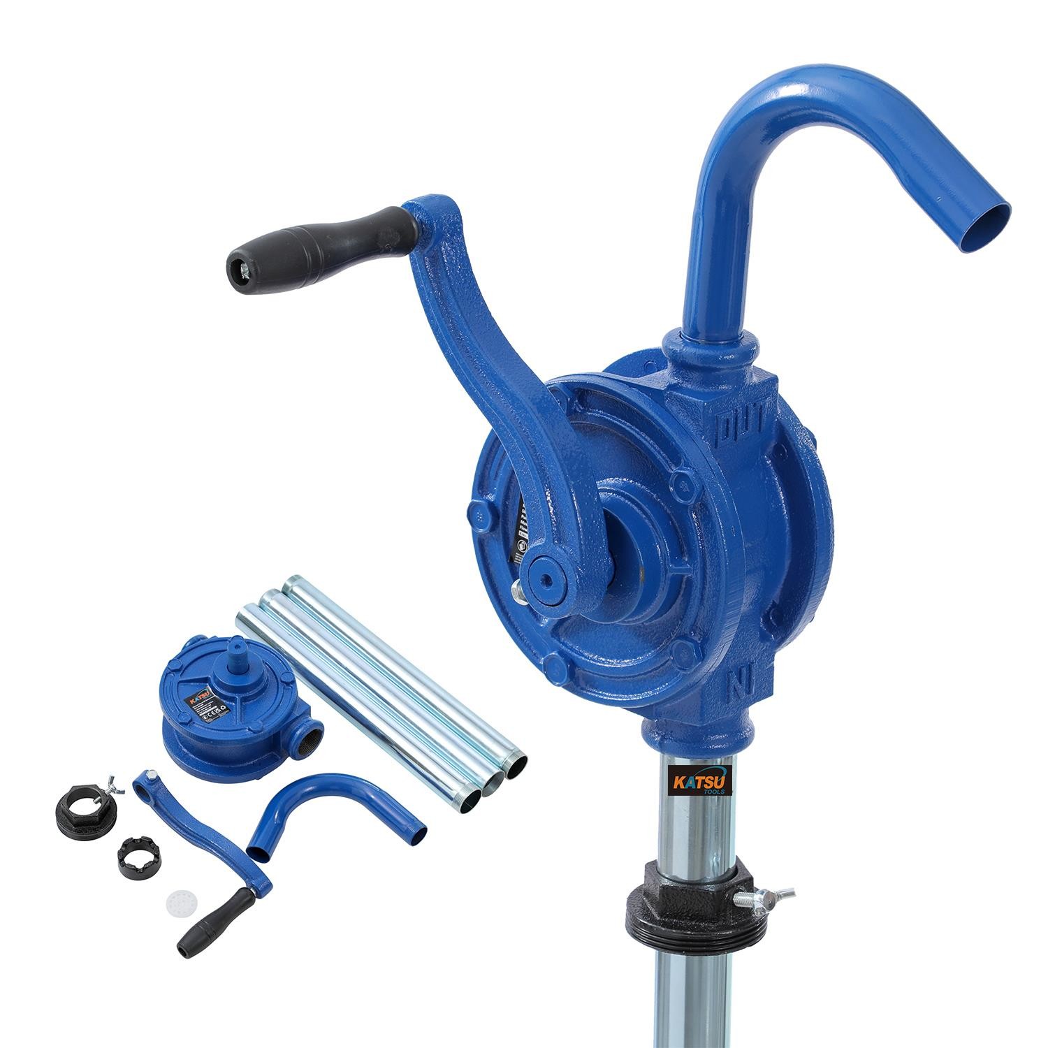 KATSU Tools Oil Barrel Pump Hand Diesel Oil Rotary Drum Pump