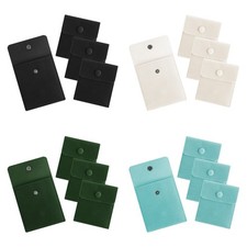 25 PCS Velvet Jewelry Pouch Bag with Snap Button, Envelope Jewelry Storage Bag