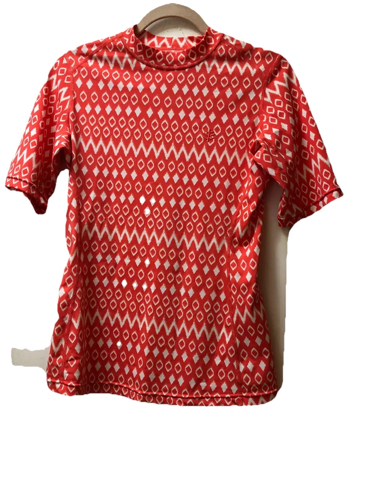 Coolibar SZ M UPF 50+ Women'sOrange Stretch Short Sleeve Athletic T-Shirt NWOT
Opens in a new window