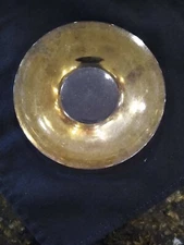 VINTAGE JEANETTE MARIGOLD CARNIVAL GLASS SAUCER