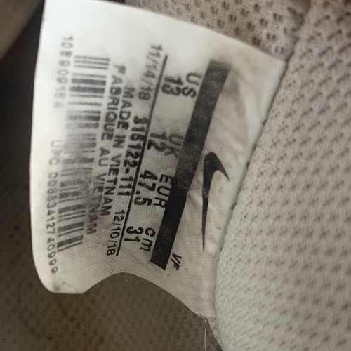 Nike Air Force 1 #315122-111 White Leather Casual Shoes Sneakers Men Size 13 - Picture 8 of 10