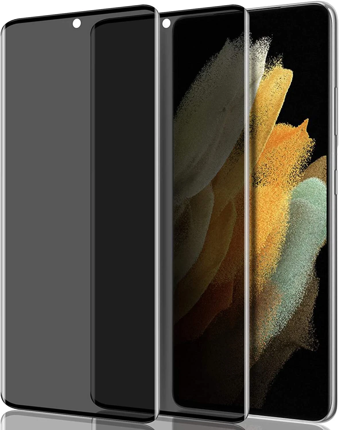 2 Protector de Pantalla Vidrio Templado Privacidad Para Samsung Galaxy S21 Ultra