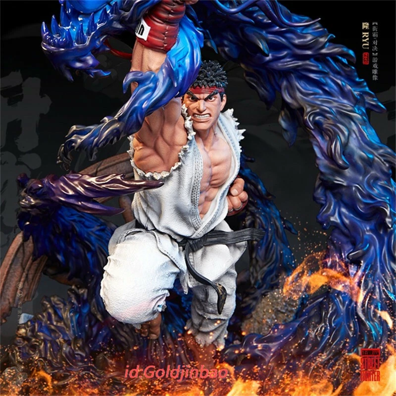 Estátua Guile Em Resina Realista 18cm Altura Street Fighter