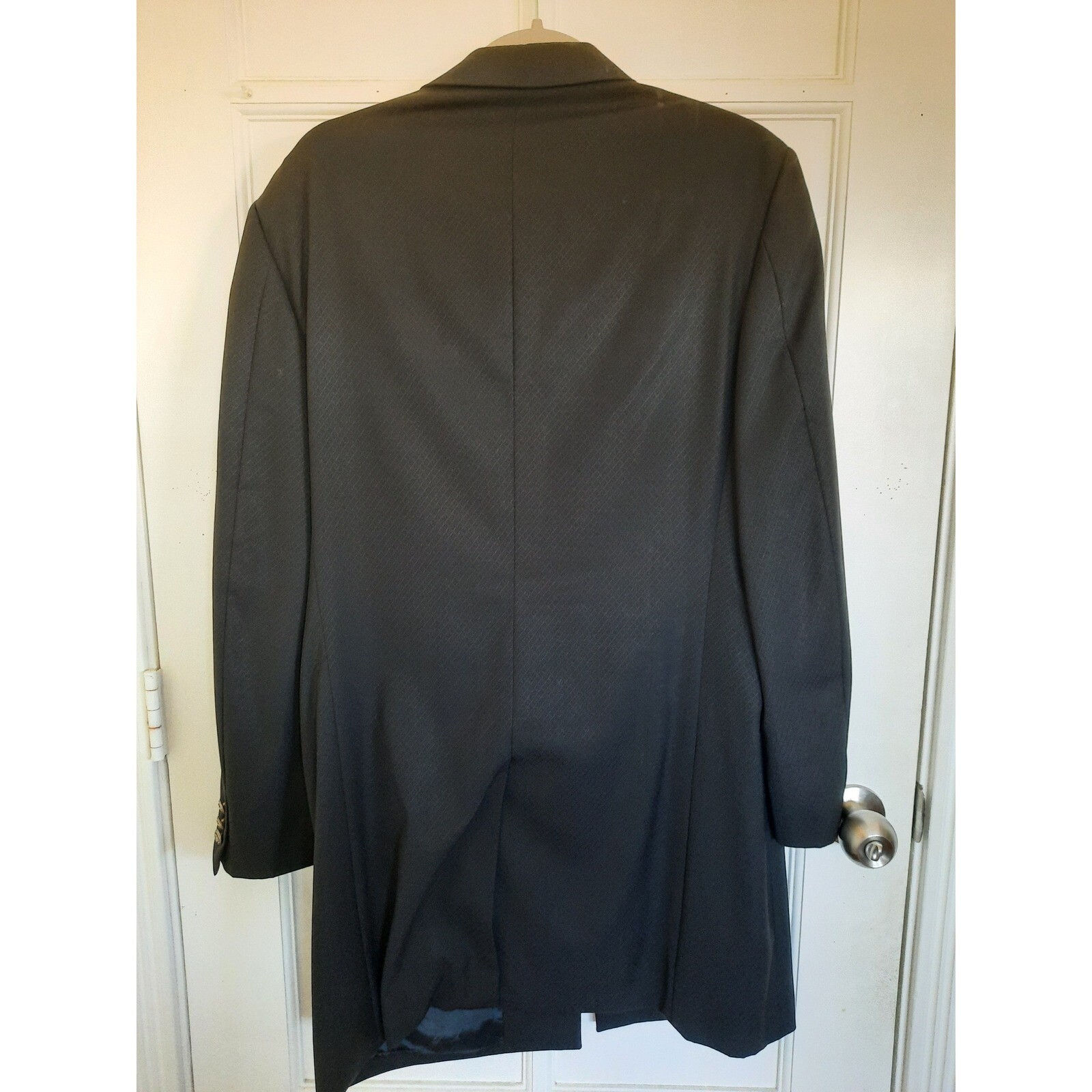 Versace Classic V2 Men 48R Wool Blazer Coat Black Four Metal Buttons Italy Made thumbnail 3