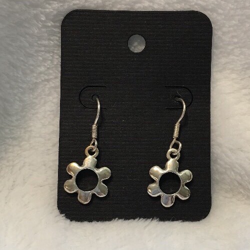 Nachlass Verkauf Vintage Sterling SILBER Ohrhänger Ohrhänger Blume Design - Bild 1 von 8