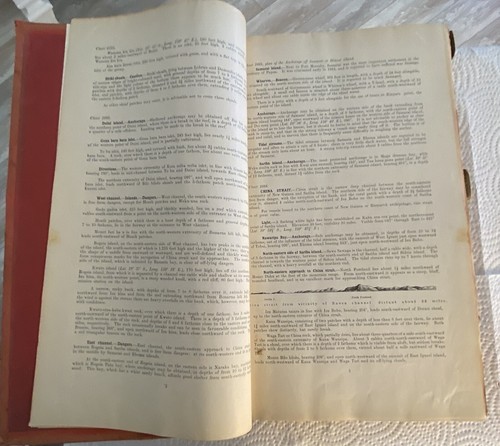 Military Autograph-M.H. Cobb USMS-Obsolete Book-Sailing Directions New Guinea+ - Picture 7 of 19