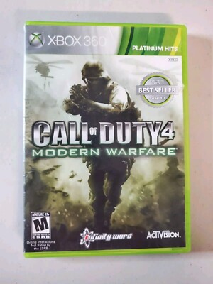 Call of Duty 4 Modern Warfare Xbox 360 Complete Cleaned Tested 