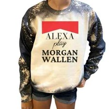 Custom Country Music Inspired Wallen Bleached Sweatshirt