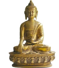 Old Shakyamuni Buddha Statue,handcrafted in Nepal,healing Buddha,20cm tall 1.7kg