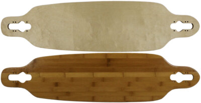 Moose Longboard 9'' x 36'' Drop Through Deck Bottom Bamboo Bamboo