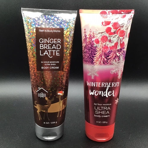 Bath Body Works Winterberry & Ginger Latte Body Cream Lot 8oz