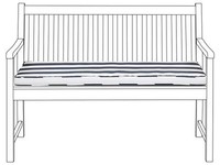 Moderne Auflage FüR Gartenbank 120Cm Blau Mit Befestigungsband Vivara