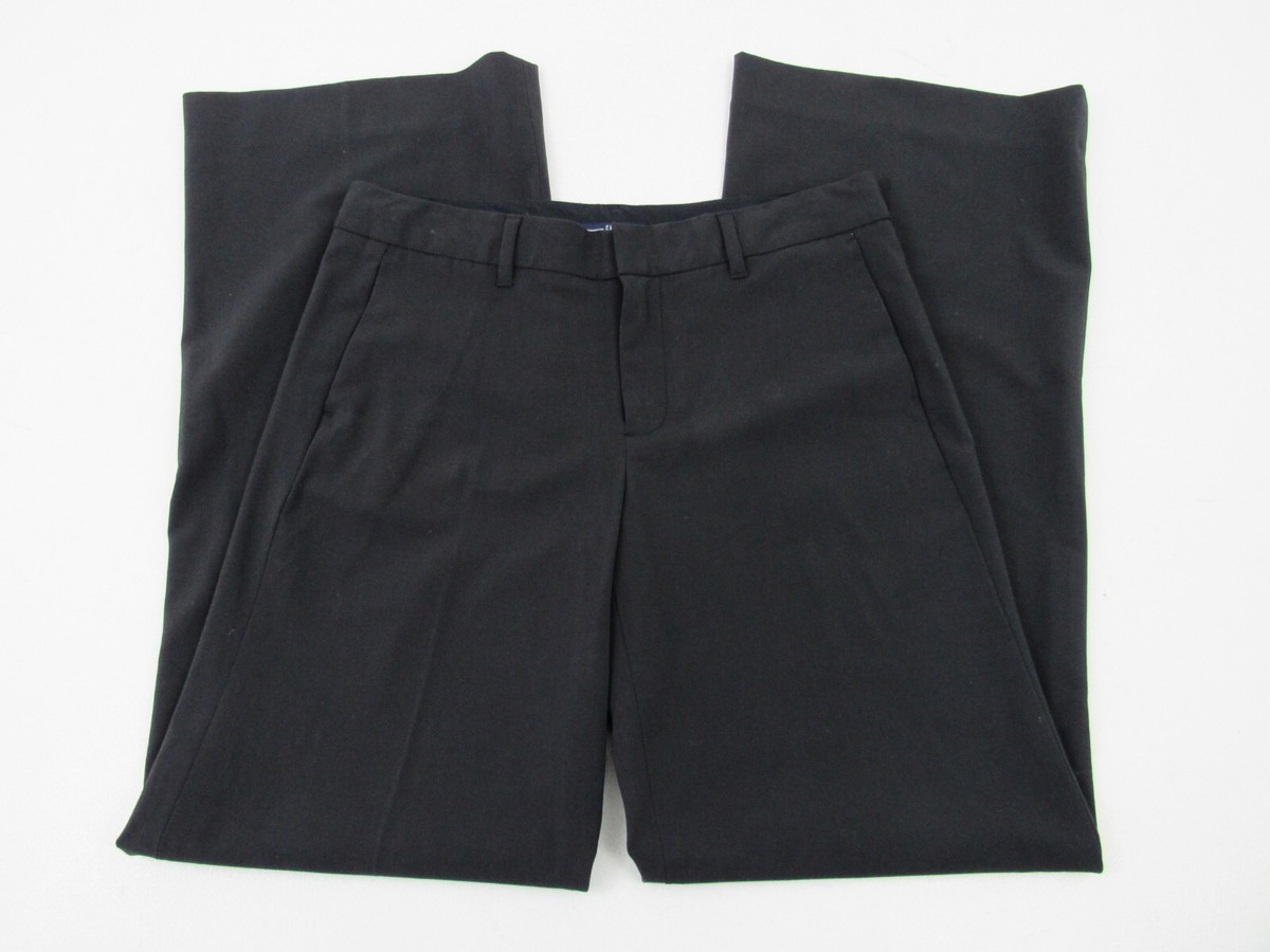 GAP Mid-Rise Trouser-Leg Women's Size 4 Black Chino Trouser Pants | eBay
