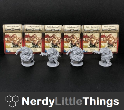 Zombicide Green Horde - Kickstarter Exclusive - 4 Fatty Bursters