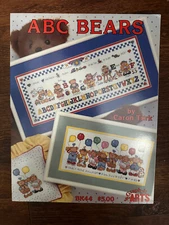 Graph-It Arts "ABC Bears" Caron Turk Cross Stitch Chart #44 1992 OOP