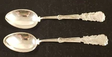 LOT of 2 WJD STERLING SILVER GOLFING SPOONS GOLF CLUBS  