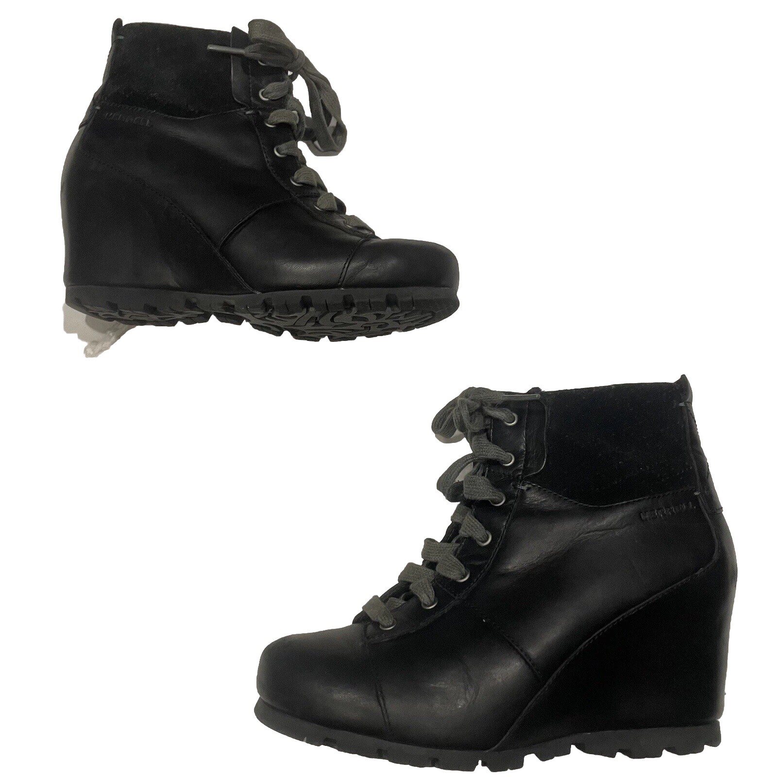 Stivaletti Merrell Lexi con zeppa neri taglia 6