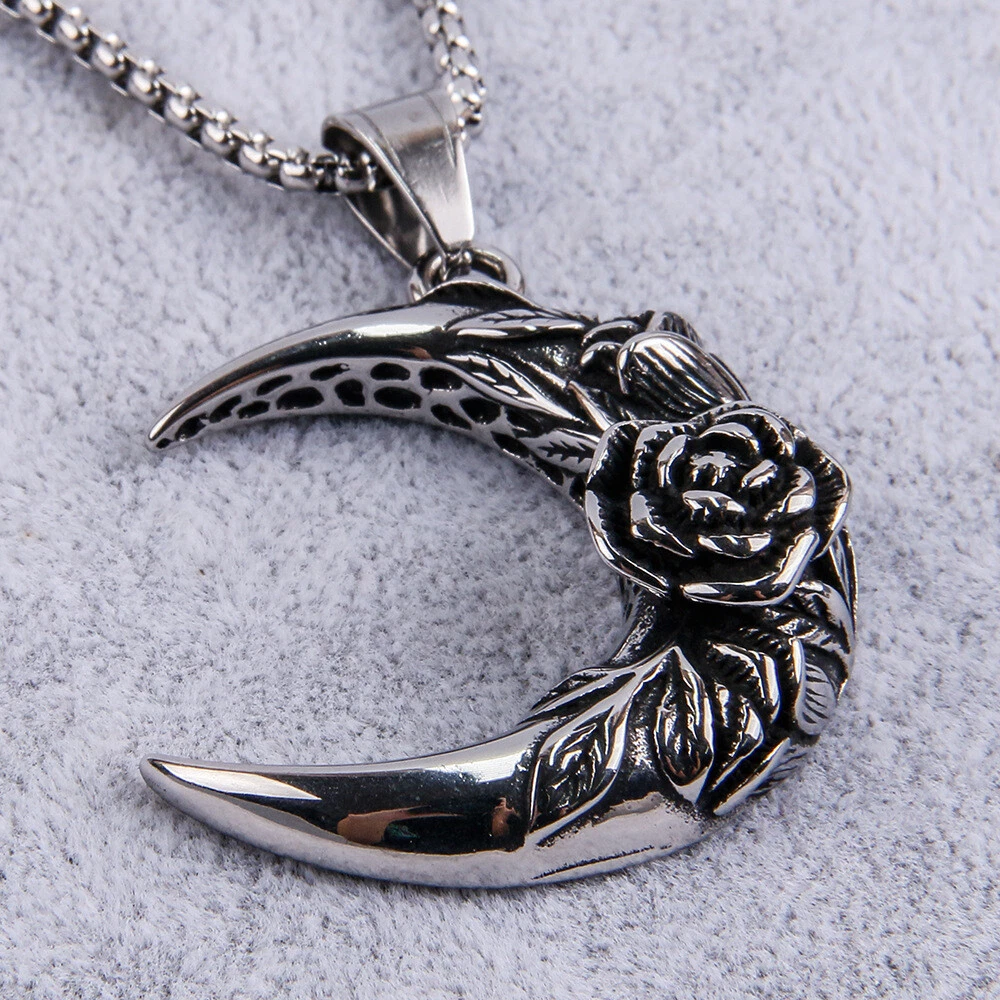Mens moon pendant deals