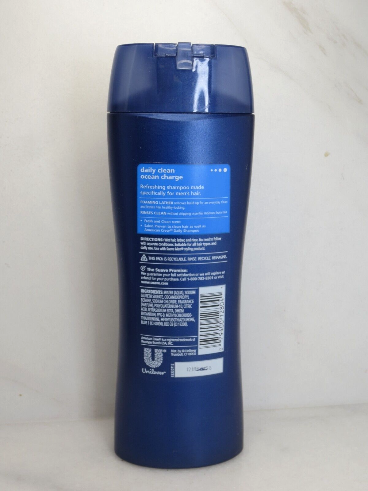 SUAVE PROFESSIONALS MEN DAILY CLEAN OCEAN CHARGE SHAMPOO 12.6 OZ NWOB
