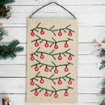 New IKEA Vinterfint Hanging Christmas Advent Calendar 24 Loops Limited Edition