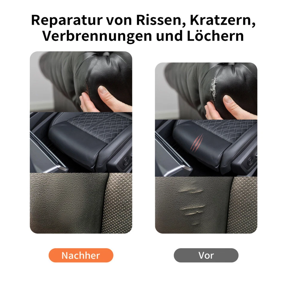 Couch Autositz Reparaturset Leder Fix Polster Teppich Brandloch Reparatur DIY - Bild 4 von 4