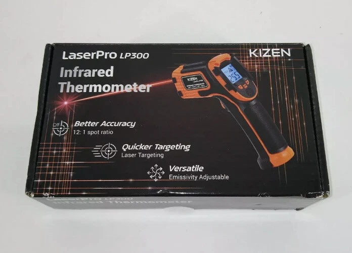 Kizen LaserPro LP300 Infrared Thermometer Non-Contact Digital Laser Temperature