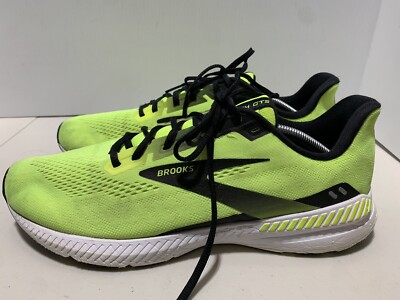 Brooks Launch GTS 8 Nightlife Black White Support Mens Running Shoes Size 13