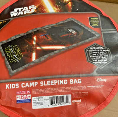 STAR WARS THE FORCE AWAKENS KYLO REN KIDS CAMP SLEEPING BAG 28'' X 56'' NEW!
