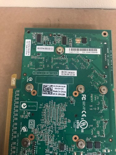 Lot 2 Dell Quadro FX 1800 768MB PCIE GDDR3 Video Card 0P418M @@@ - Picture 4 of 4