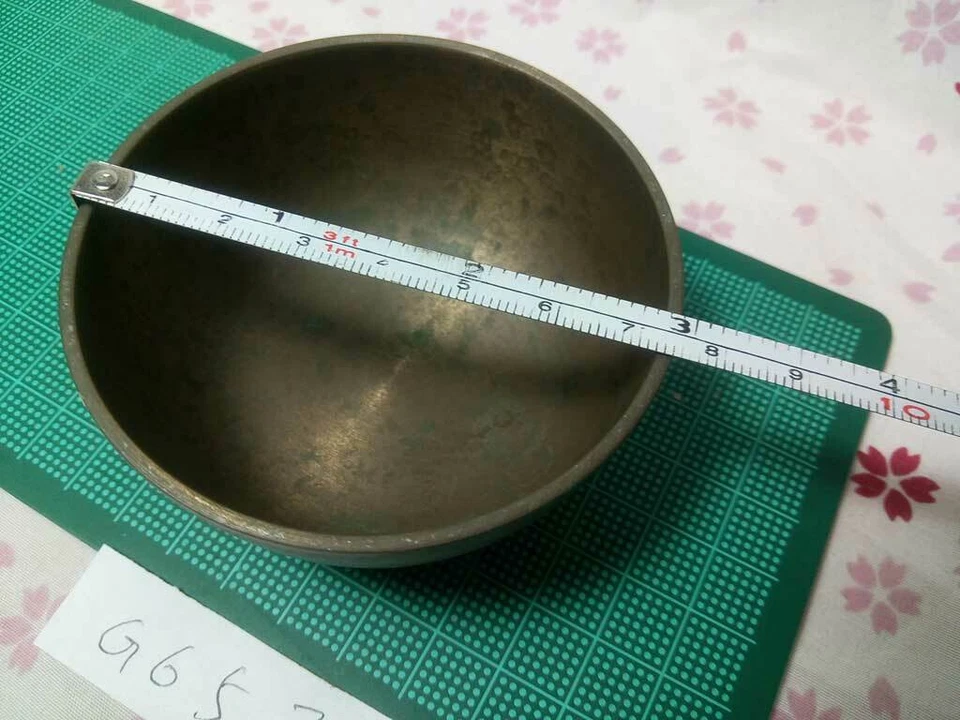 2.933" Japanese Vintage Buddhist Bell G657 Long and Short Wavelengths - Image 3 of 3
