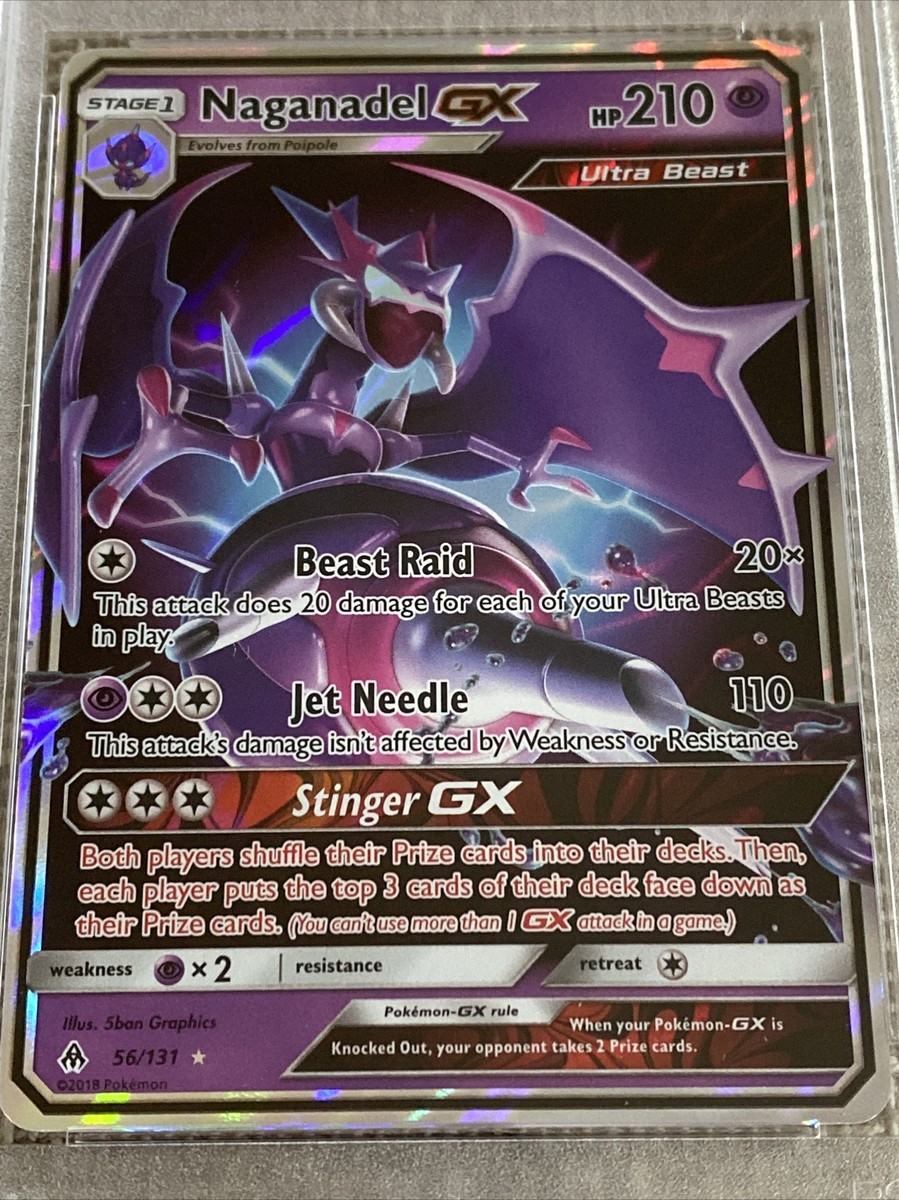🔥💎GEM MINT 2018 Pokémon Sun & Moon Naganadel GX Holo 🔥💎GEM MINT 2018 Pokémon Sun & Moon Naganadel GX Holo