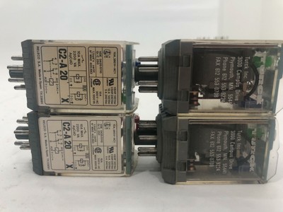 Lot Of 4 Turck C2 A 20 X Releco Relay 120v Mr C Plus Ebay