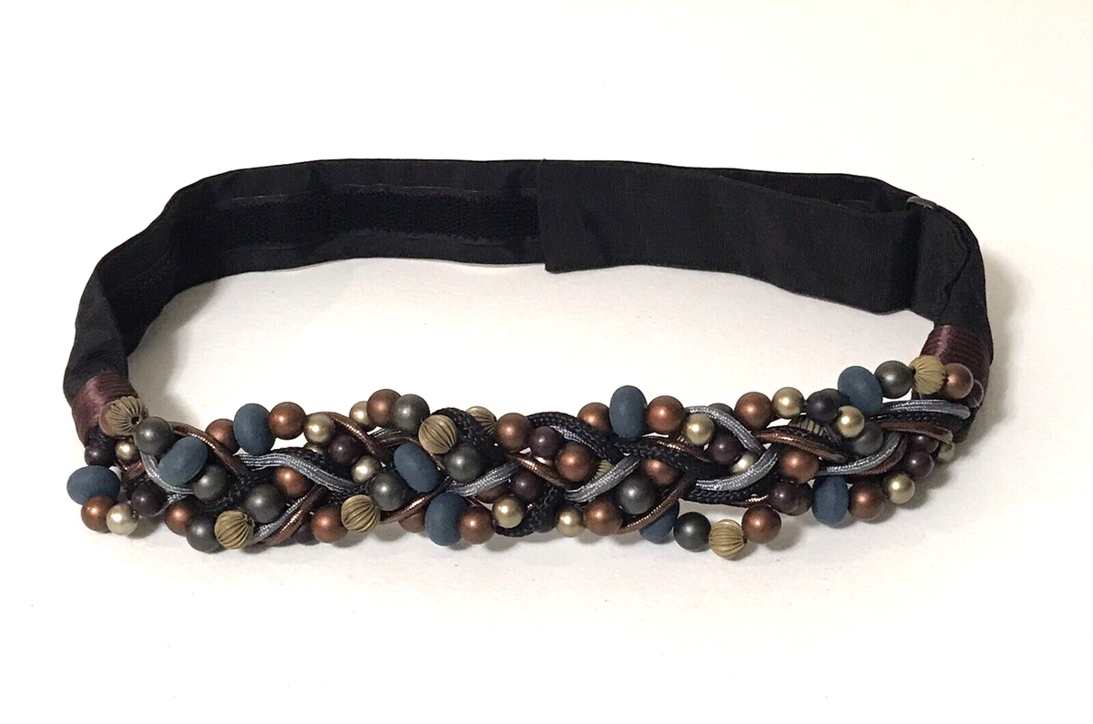 Women Carolyn Tanner Designs Brown Faux Pearls Beaded Black  display picture 1