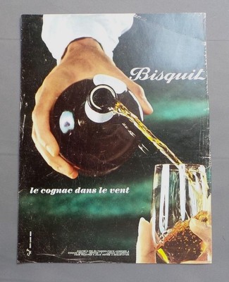 ANTIQUE ADVERT CLIPPING ADVERTISING AD 010817 / BISQUIT LE COGNAC DANS LE VENT